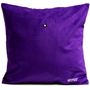 Fabric cushions - "PURPLE RAIN" cushion, cotton or velvet, Ethnic prints - ARTPILO