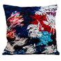Fabric cushions - "BLUE WOOL" cushion, cotton or velvet, Ethnic prints - ARTPILO