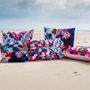 Fabric cushions - "FLOWERS" cushion, cotton or velvet, Ethnic prints - ARTPILO