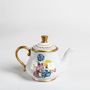 Artistic hardware - "FLOWERS" hand decorated porcelain - STELLA FATUCCHI ART PORCELAIN