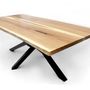 Dining Tables - Black Geometry Oak dining table - NEGRU TIBERIU MARIUS FORESTIER