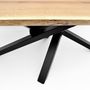 Tables Salle à Manger - Black Geometry Oak dining table - NEGRU TIBERIU MARIUS FORESTIER