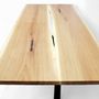 Tables Salle à Manger - Black Geometry Oak dining table - NEGRU TIBERIU MARIUS FORESTIER
