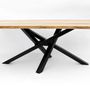 Dining Tables - Black Geometry Oak dining table - NEGRU TIBERIU MARIUS FORESTIER