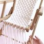 Children's tables and chairs - Vintage deckchair in macrame - LES LOVERS DECO