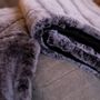 Throw blankets - PLAID EN LAINE DES PYRÉNÉES RAYÉ BRIQUE - PLAIDS COCOONING