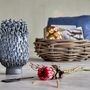 Decorative objects - Vase mushroom Ø22 H38 blue - LAUVRING