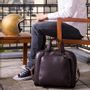 Bags and totes - Brown leather Briefcase & Helmet bag - DALZOTTO
