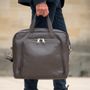 Bags and totes - Brown leather Briefcase & Helmet bag - DALZOTTO