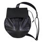 Sacs et cabas - Sac baudrier en cuir Noir - DALZOTTO