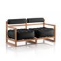 Sofas for hospitalities & contracts - YOKO WOOD Sofa Red - MOJOW