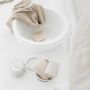 Serviettes de bain - Set de serviette gaufre en lin beige - MAGICLINEN