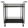 Coffee tables - Cart 2 shelves H76 black - LAUVRING