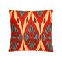 Cushions - Taj Mahal Silk Suzani Ikat Double Sided Heritage Design Cushion  - HERITAGE GENEVE