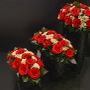 Décorations florales - Roses rouges noires en résine (petit, moyen grand) - VIVA FLORA