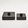 Installation accessories - Black Rose Deco Box - Lacquered Wood and Porcelain - ANOQ