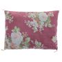 Cushions - BANGALORE printed velvet cushion - Removable cover - INDIAN SONG