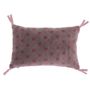 Cushions - BANGALORE printed velvet cushion - Removable cover - INDIAN SONG