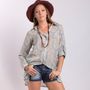 Apparel - taupe tunic + short - TERRE ROUGE / HAPPY FEW