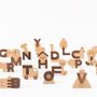 Jouets enfants - Ensemble bloc en bois Alphabet - OIOIOOI