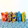 Fabric cushions - Colorful cushions woven in Ivory Coast - COUSSIN D'AFRIQUE