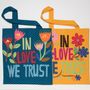Bags and totes - EMBROIDERED BAG “IN LOVE TRUST WE TRUST” - MAHATSARA