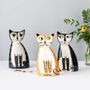 Objets déco enfant - Tirelire en céramique fait main pour chat noir et blanc - HANNAH TURNER