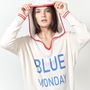 Prêt-à-porter - Hoody BLUE MONDAY ! - MADLUV CASHMERE GOES POP