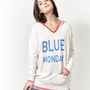 Apparel - Hoody BLUE MONDAY  - MADLUV CASHMERE GOES POP