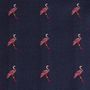 Apparel - The Navy Blue Pink Flamingo Self Tie Bow Tie - THE BROTHERS AT OTAA