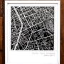 Other wall decoration - 3D Laser Cut Map - Paris 11 - DEMURIN STUDIO - CARTES GEO 3D