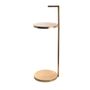 Dining Tables - aluminum and antic brass side table. - ASIATIDES