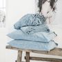 Bed linens - Linen sheet set in Blue Melange - MAGICLINEN