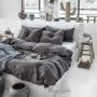 Design objects - Linen bedding set in Charcoal Gray - MAGICLINEN