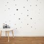 Children's decorative items - Decorative Stickers (stars, dots and triangles) with texture - MINIMOI