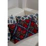 Autres décorations de Noël - Halicarnassus Suzani Coussin double face avec Ikat - HERITAGE GENEVE