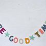 Other wall decoration - Paper and felt text garlarnd - GIFTED HANDS