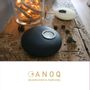 Design objects - Candle Holder, Pebble Shape - Black stone - ANOQ