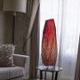 Verre d'art - Vase Structured by Nature, Grand modèle, Vert - DAVID VALNER STUDIO