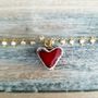 Jewelry - CERAMIC HEART - WHITELEAVES
