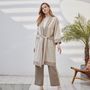 Homewear - Cashmere undyed robe - SANDRIVER MONGOLIAN CASHMERE