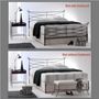 Quincaillerie d'art - Lit en fer à la main de style moderne - Modèle Elina - VOLCANO - HANDMADE IRON BEDS