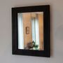 Mirrors - Mirror With Burnt Wood Frame - ATELIER MAJEUR