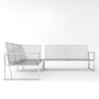 Sofas - HRP FURNITURE STAİNLESS STEEL MODERN SOFA - METAL MUHENDISLIK