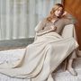 Homewear -  Large pure cashmere blanket / throw - SANDRIVER MONGOLIAN CASHMERE