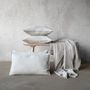 Throw blankets - Washed Waffle Linen Throws - LINENME