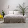 Bed linens - Striped Linen Bedding Natural, Graphite, Indigo - LINENME