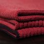 Throw blankets - Eco-designed Wool Blanket Raspberry - LA MAISON DE LA MAILLE