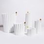 Vases - Pleated vase Wwase | Gradient Green - WRITE SKETCH &