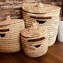 Storage boxes - Set of 3 Round Baskets - MAISON ZOE